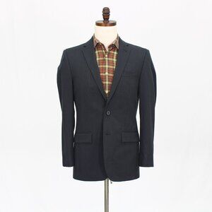 Egara 38R Gray Blazer Sport Coat Jacket 2-Button Stripe T915